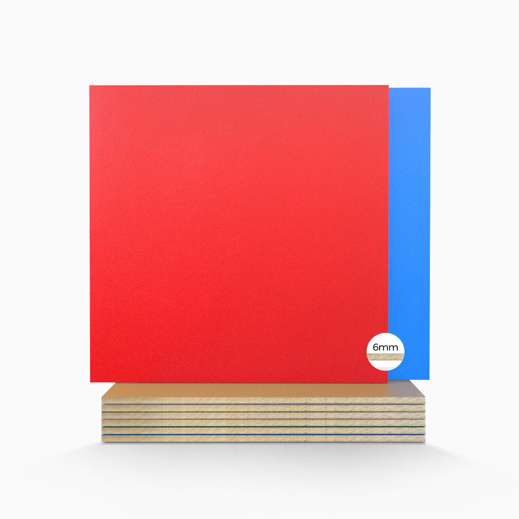 Creatorally Multi-Color Plywood Sheets – 8pcs 30*30cm 6mm, Double-Sided Craft Wood