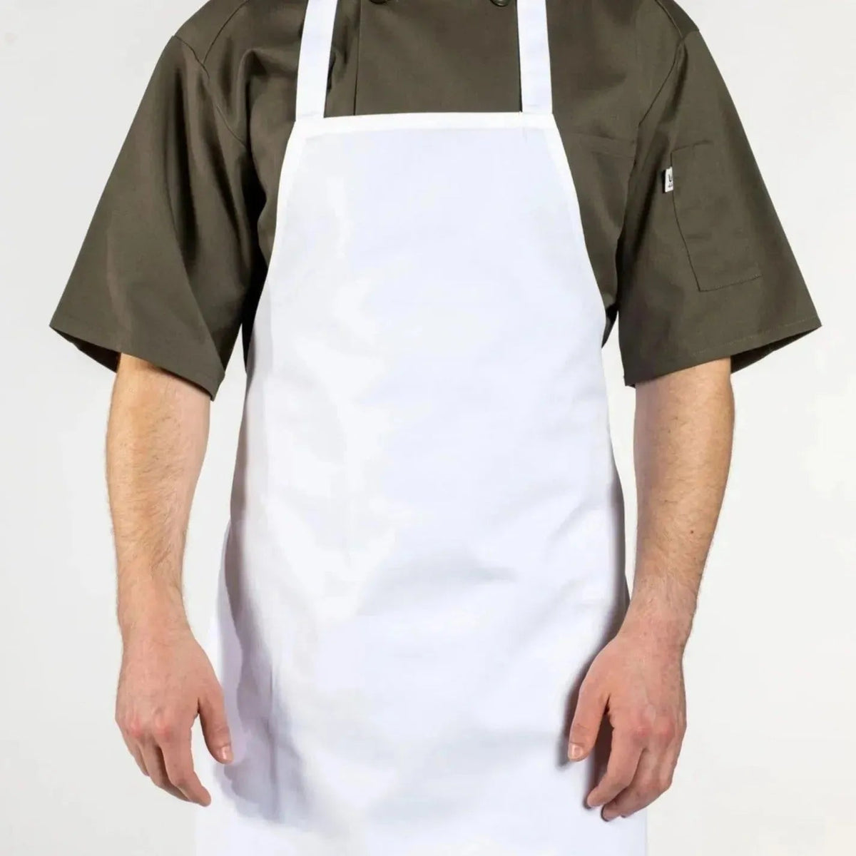 Classic Twill Cotton Blend Mid Length Bib Aprons-0