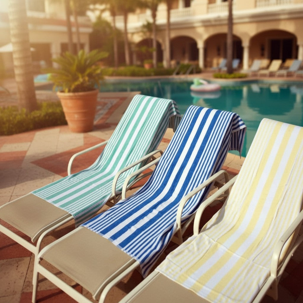 GOT Collection Tropical Stripe Pool Towels-0
