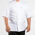 Poplin Cotton Blend Pro-vent Short Sleeve Chef Coat