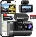 4K front and rear dash camera